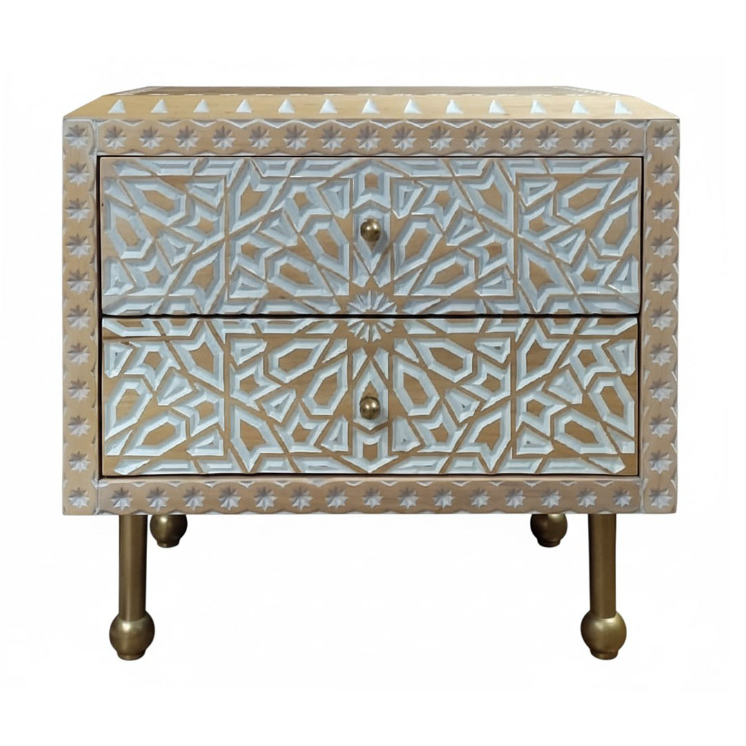 купить дизайнерскую прикроватную тумбу из массива MH_106