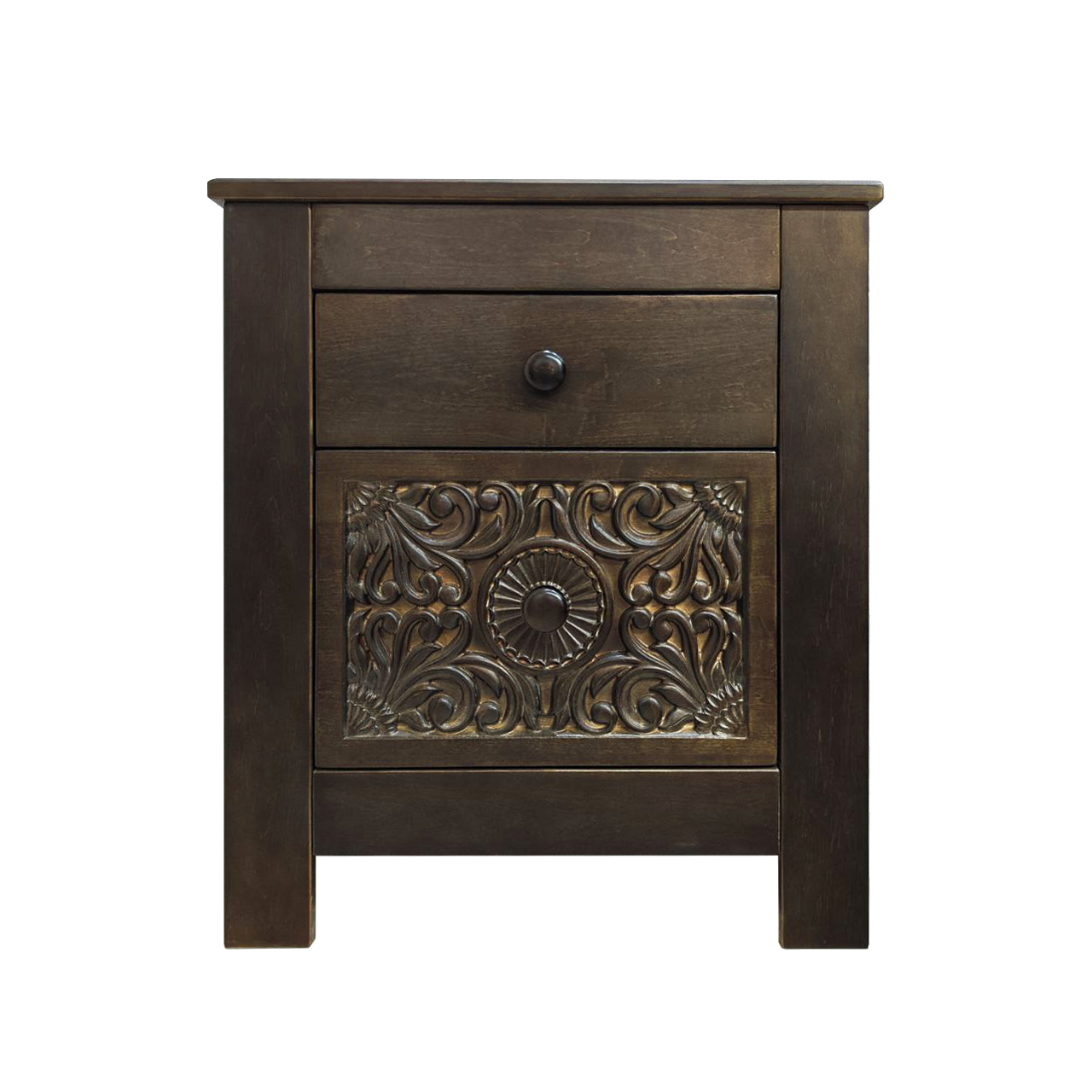 купить дизайнерскую прикроватную тумбу из массива MH_120