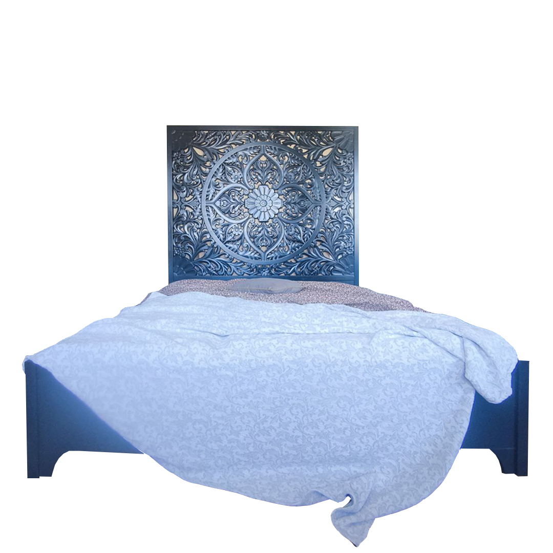 фото дизайнерской кровати из массива MH_633-5