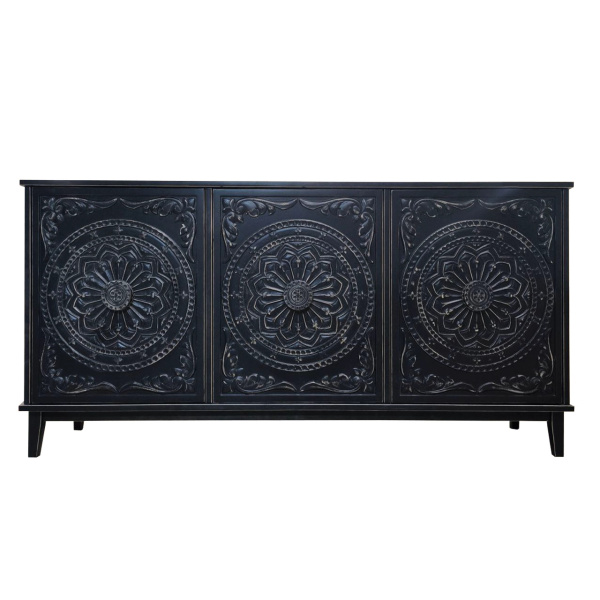 купить дизайнерскую тумбу из массива MH_145 Black 3 в Москве и Санкт-Петербурге