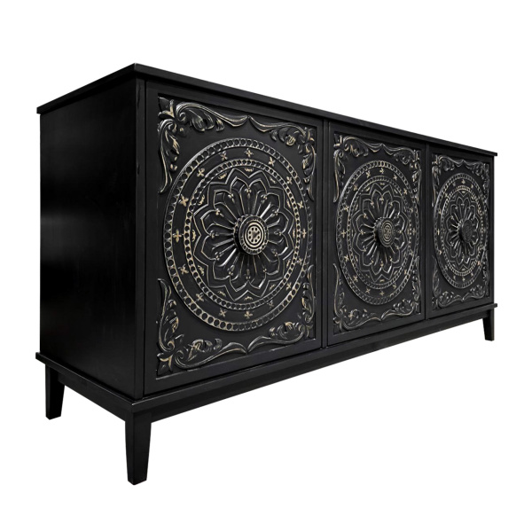 купить дизайнерскую тумбу из массива MH_145 Black 2 в Москве и Санкт-Петербурге