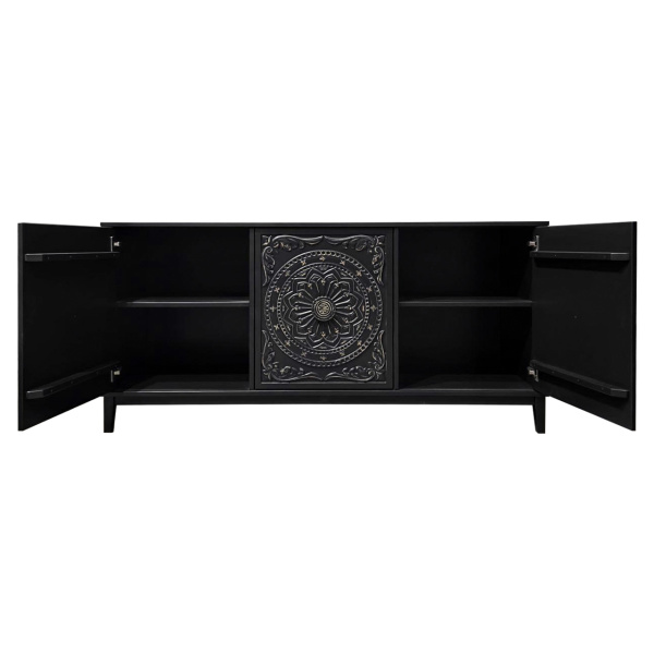 купить дизайнерскую тумбу из массива MH_145 Black 2 в Москве и Санкт-Петербурге