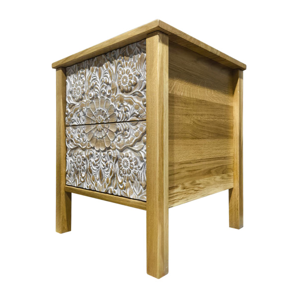 фото дизайнерской прикроватной тумбы из массива MH_110-5 купить дизайнерскую прикроватную тумбу из массива MH_110-5