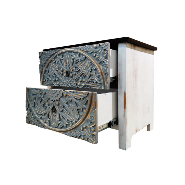 купить дизайнерскую прикроватную тумбу из массива MH_174