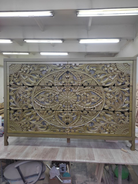 купить дизайнерский комод из массива MH_255 Green Tea