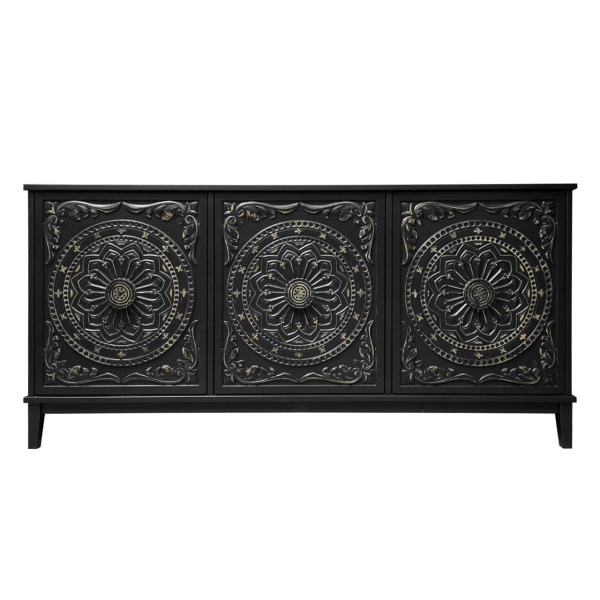 купить дизайнерскую тумбу из массива MH_145 Black 2 в Москве и Санкт-Петербурге