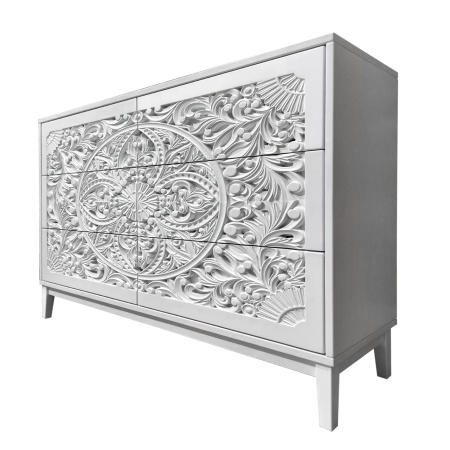 купить дизайнерский комод из массива MH_255 White 3