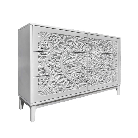 купить дизайнерский комод из массива MH_255 White 3