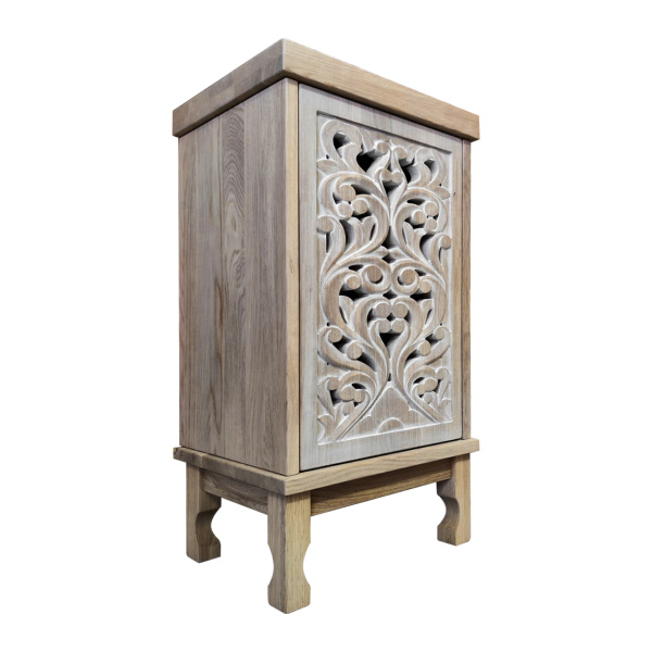 фото дизайнерской прикроватной тумбы из массива MH_184 купить дизайнерскую прикроватную тумбу из массива MH_184