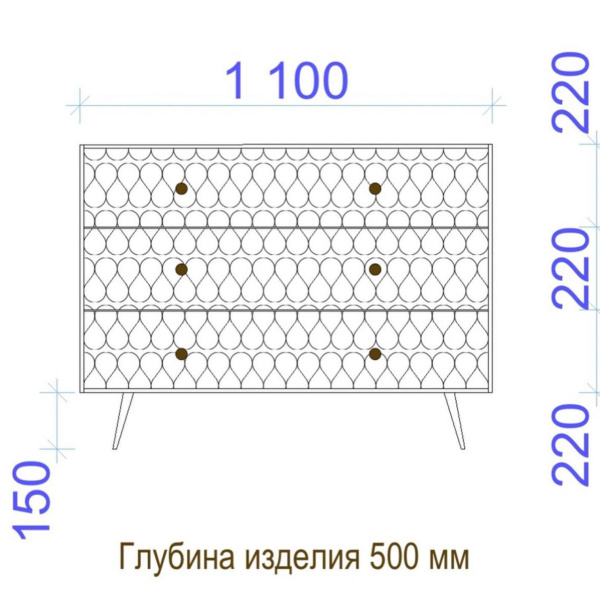 купить дизайнерский комод из массива MH_218