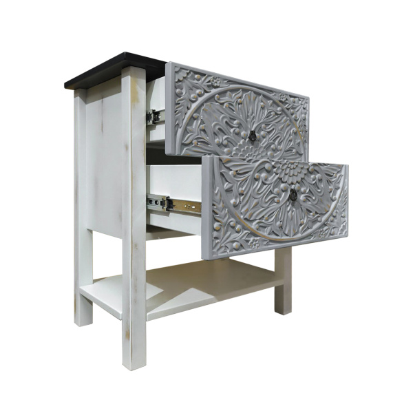 фото дизайнерской прикроватной тумбы из массива MH_174-2 купить дизайнерскую прикроватную тумбу из массива MH_174-2