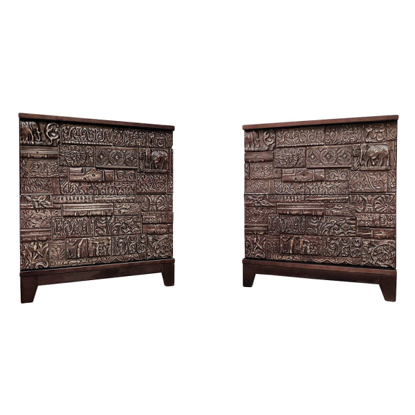 купить дизайнерскую прикроватную тумбу из массива MH_180-2