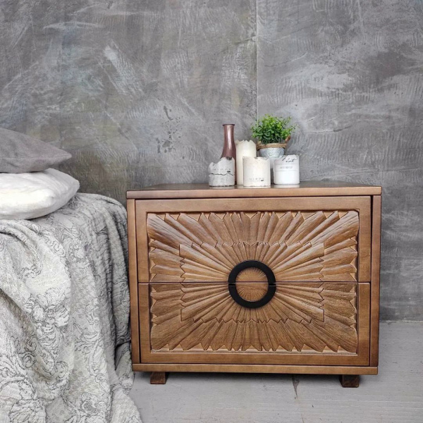 купить дизайнерскую прикроватную тумбу из массива MH_17-4