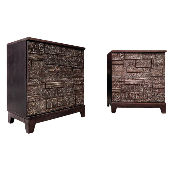 купить дизайнерскую прикроватную тумбу из массива MH_180-2