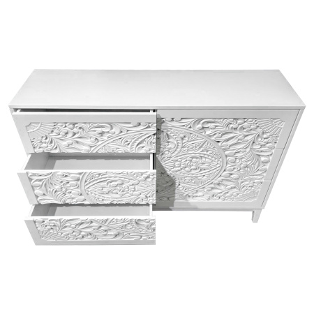 купить дизайнерский комод из массива MH_255 White 3