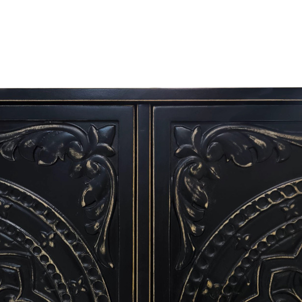 купить дизайнерскую тумбу из массива MH_145 Black 3 в Москве и Санкт-Петербурге