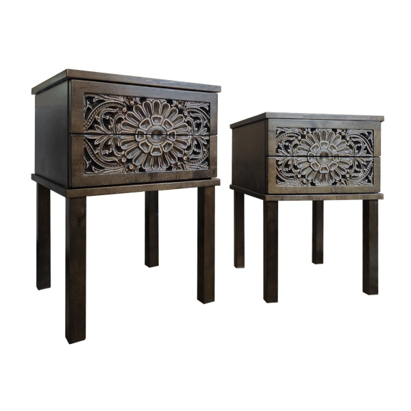 купить дизайнерскую прикроватную тумбу из массива MH_109