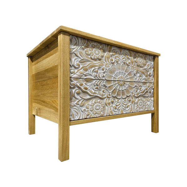 фото дизайнерской прикроватной тумбы из массива MH_110-4 купить дизайнерскую прикроватную тумбу из массива MH_110-4