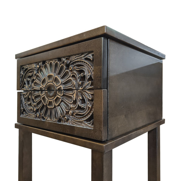 купить дизайнерскую прикроватную тумбу из массива MH_109