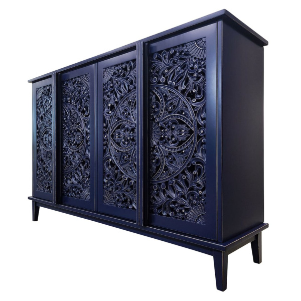 купить дизайнерскую тумбу из массива MH_170-4 Deep Blue в Москве и Санкт-Петербурге