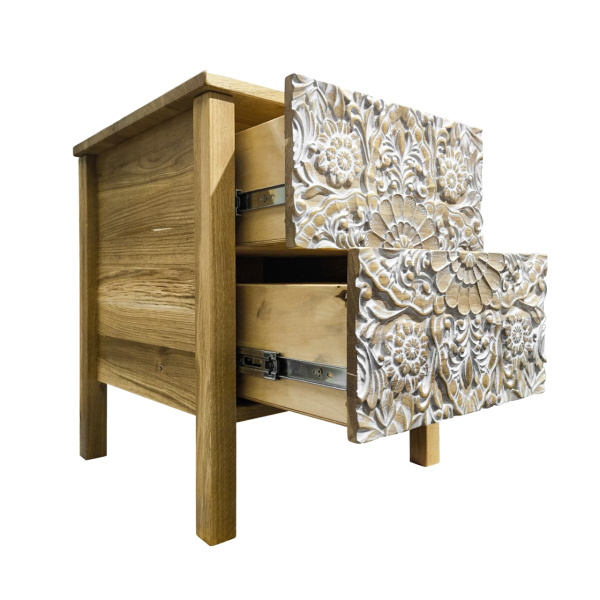 фото дизайнерской прикроватной тумбы из массива MH_110-5 купить дизайнерскую прикроватную тумбу из массива MH_110-5