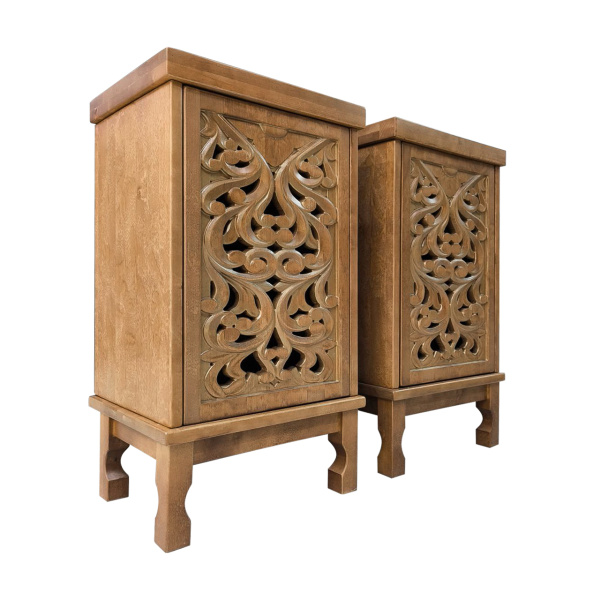 фото дизайнерской прикроватной тумбы из массива MH_184-1 купить дизайнерскую прикроватную тумбу из массива MH_184-1