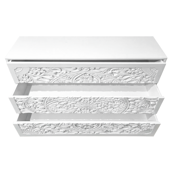 купить дизайнерский комод из массива MH_255 White 2