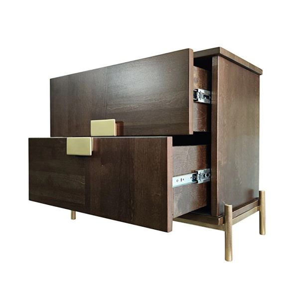 фото дизайнерской прикроватной тумбы из массива MH_117-1 купить дизайнерскую прикроватную тумбу из массива MH_117-1