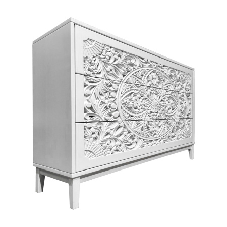 купить дизайнерский комод из массива MH_255 White 2