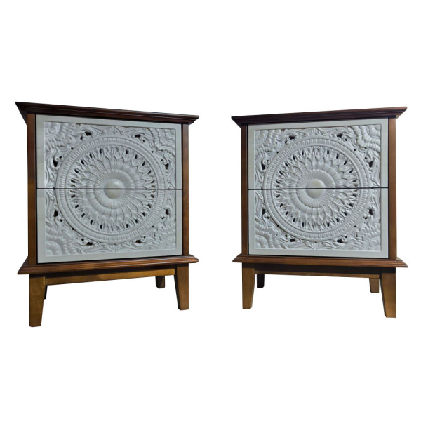 купить дизайнерскую прикроватную тумбу из массива MH_181-6